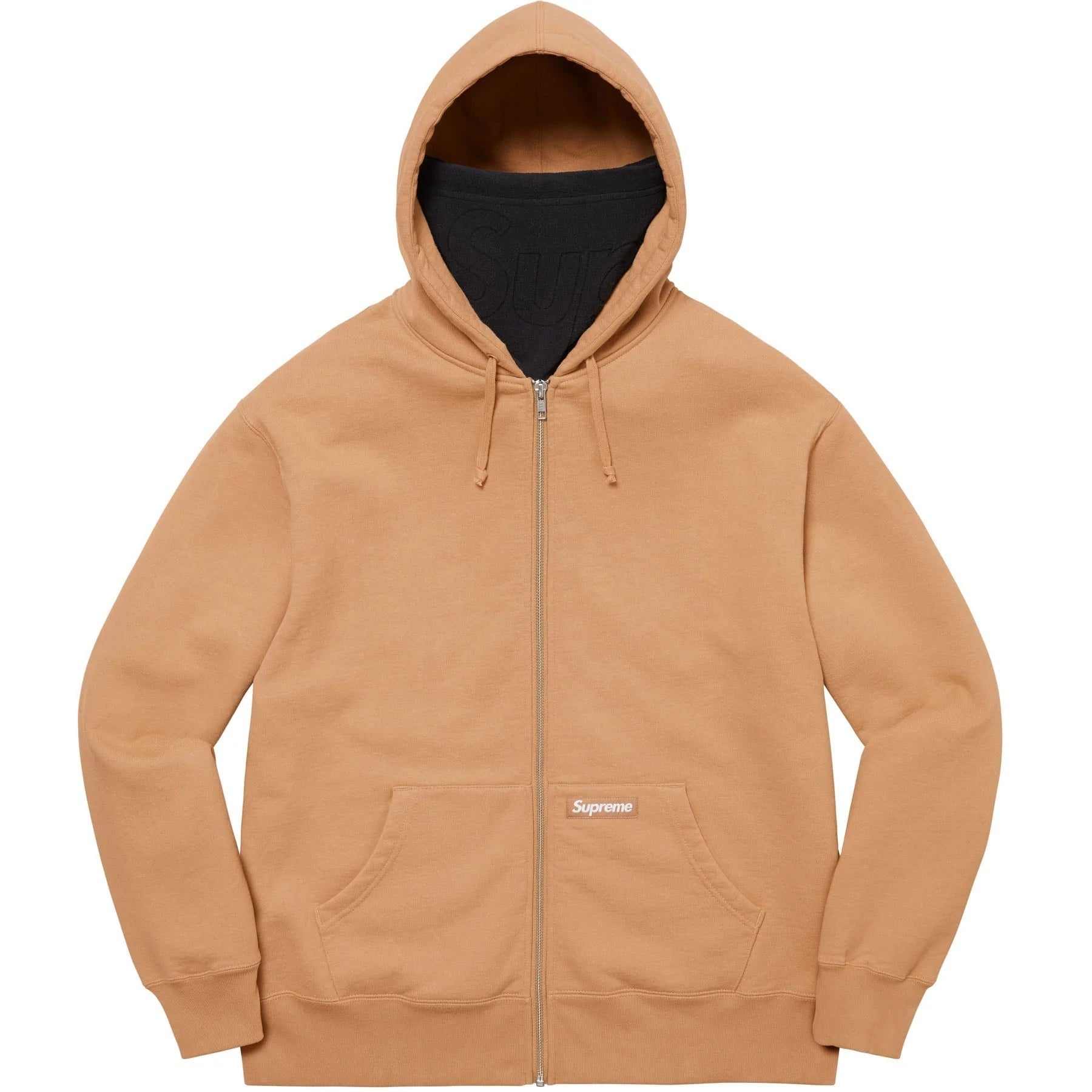 Double Hood Facemask Zip Up Hooded Sweatshirt view 7